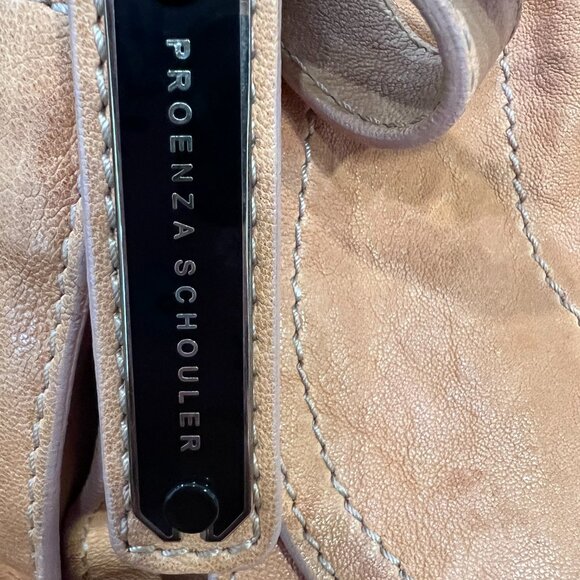 PROENZA SCHOULER "PS1 Large" satchel in a Tan leather Crossbody Strap - Picture 13 of 15